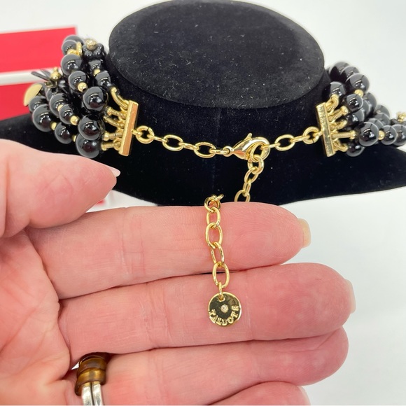 Talbots Black/Gold Multi Strand Necklace - Picture 13 of 13